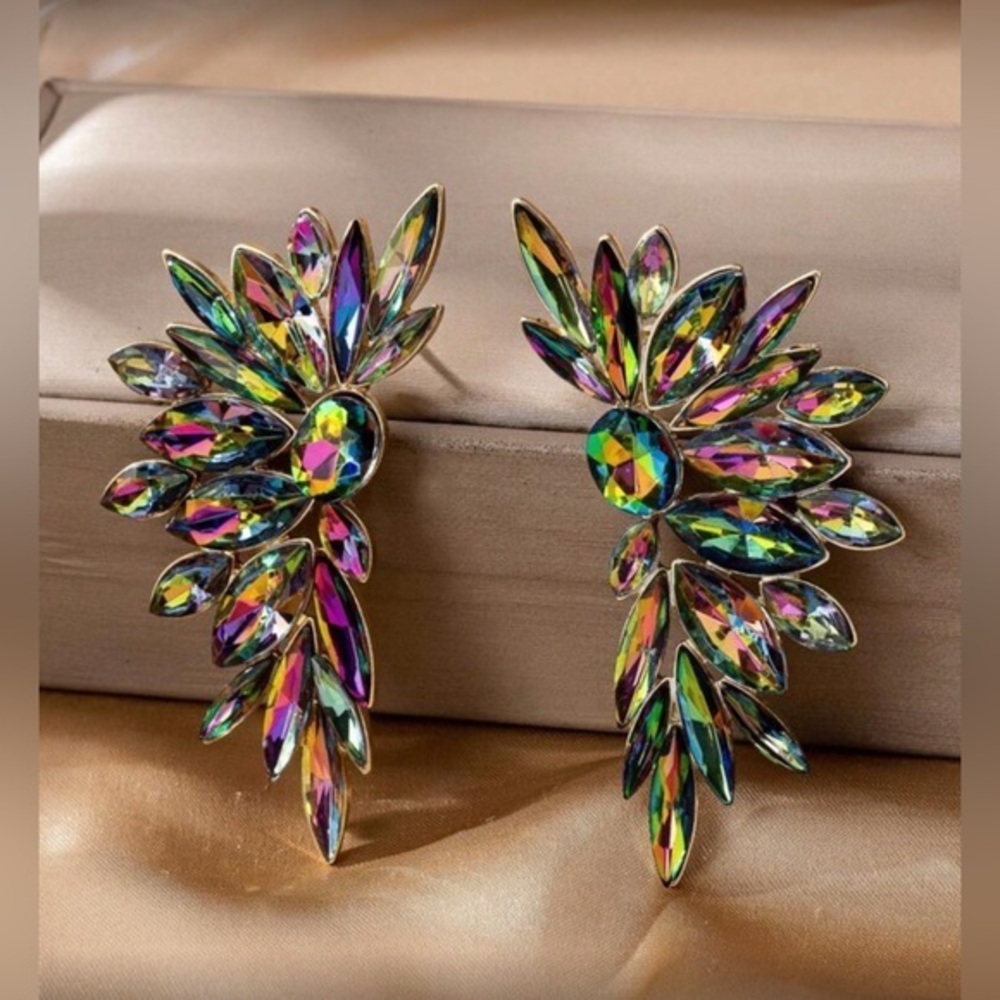 ✨NEW Multicolor Crystal Statement Earrings